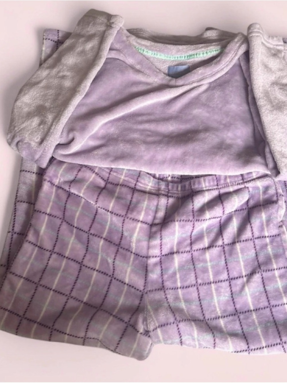 Large super soft purple pajama set